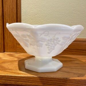 Vintage milk glass bowl